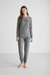 U.S. Polo Women Round Neck Pajama Set